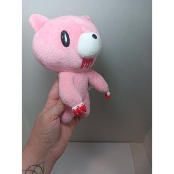 Gloomy Bear Pink 8" Plush Doll Anime Licensed Bloody Claws - Picture 2 of 5